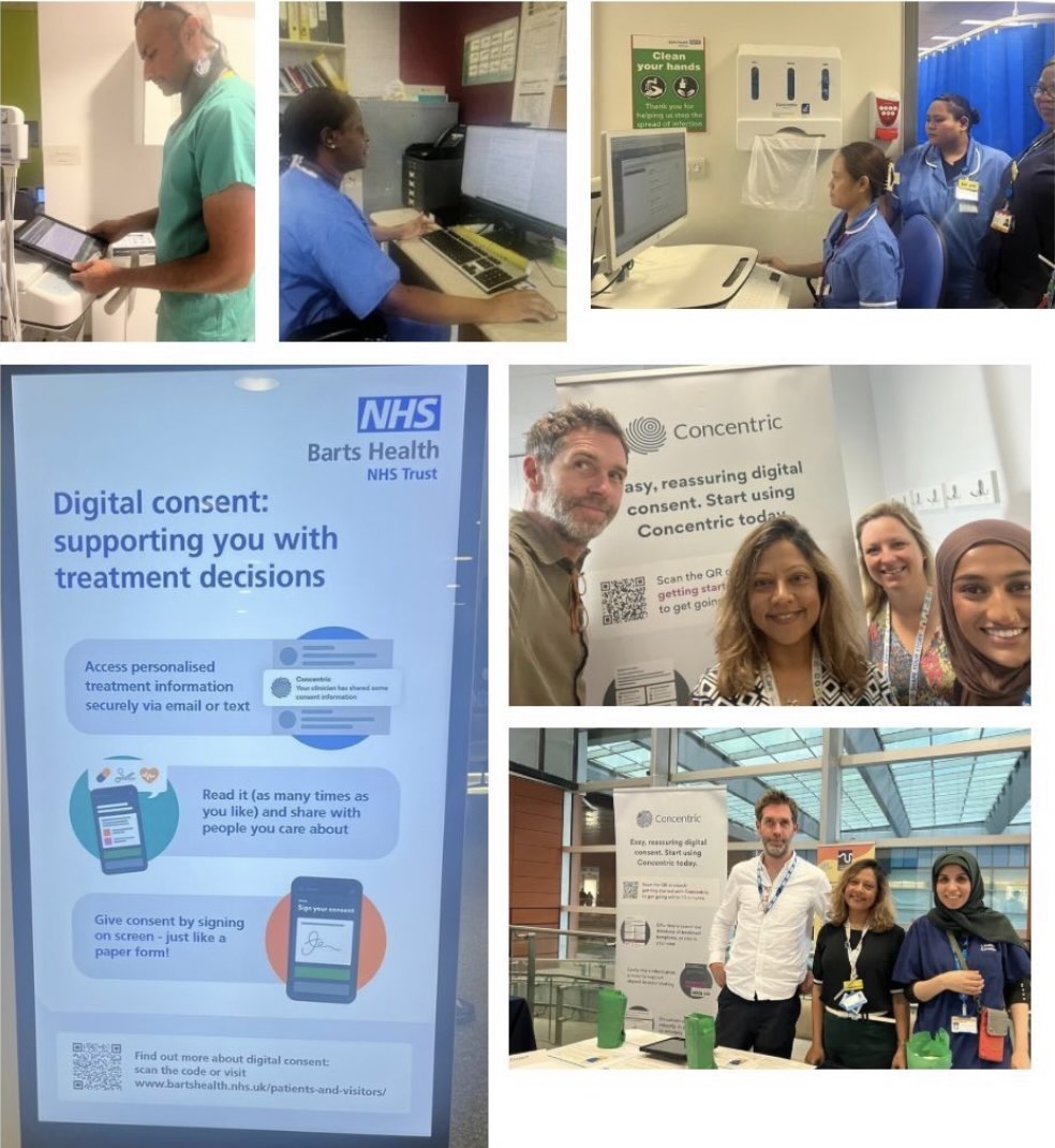 Images from Barts Health's rollout